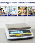 Digital Food Scale For Commercial Kitchens With Pro Grade Rechargeable Battery, NTEP Class III Legal For Trade, PX12