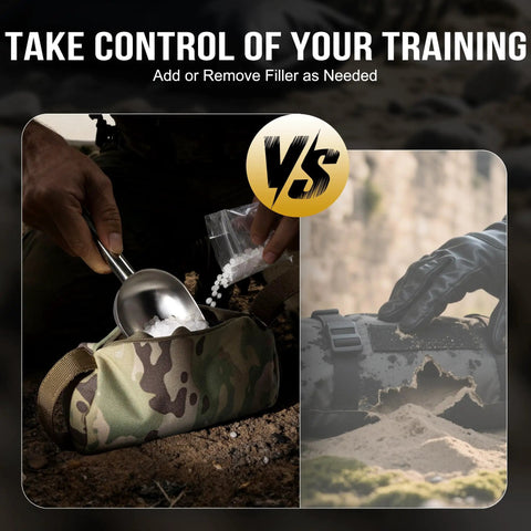 Adding filler to Pre-Filled Shooting Rest Bag For Front And Rear Gun Support Durable 500D Cordura Nylon Contours To Your Stock