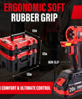 All-In-One Workhorse 20V Max Brushless Cordless Power Tool Combo Kit with case and ergonomic rubber grip handle
