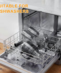 Kiamith 300W Cold Press Juicer With Huge 5.8 Inch Wide Feed Chute for easy dishwasher cleaning of components.