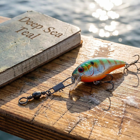 Colorful fishing lure with snap connector for 200 Piece Barrel Snap Swivel Fishing Accessories Set With Ball Bearing Swivels