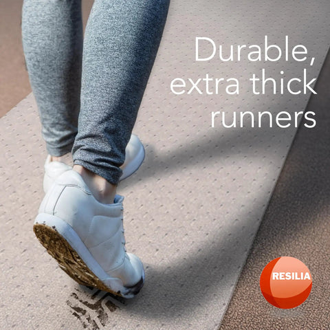 Deluxe Clear Vinyl Floor Runner For Deep Pile Carpets Heavy Duty Non Slip Stain Resistant Waterproof Carpet Protector 36 Inch Wide And 6 Feet Long Made In The USA