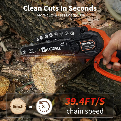 Compact 6 In Cordless Chainsaw Packs Serious Brushless Punch For No Sweat Tree Trimming And Limb Lopping securing clean cuts in wood.