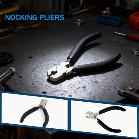 Bow Square TSquare Archery Tool For Quick Setup Nock Pliers Nocking Point Set on workshop table