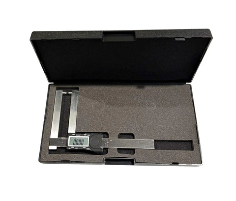 Digital Rotor Caliper Gauge With 3.5 Inch Long Reach Jaws And Twin Contact Points, Reads 0.0005 Inch And 0.01 Millimeter, in case