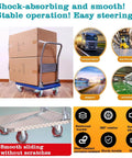 Heavy Duty 3 Inch Casters Set Of Four With 2000 Pound Load Rating 360 Degree Swivel Lockable Bearing Plate Brakes transport