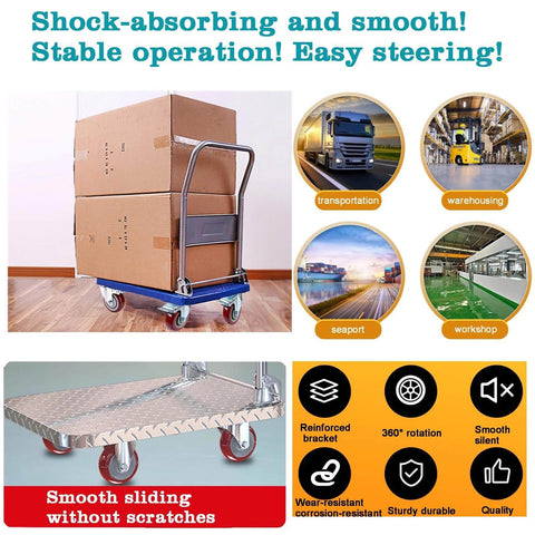 Heavy Duty 3 Inch Casters Set Of Four With 2000 Pound Load Rating 360 Degree Swivel Lockable Bearing Plate Brakes transport