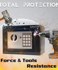 Compact Hidden Safe Box For Money And Valuables With Keys And Digital Code under hammer and drill attack