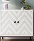 Chevron-patterned cabinet with 2 Pack Sliding Closet Door Finger Pulls Black Finish Just Snap In Installation No Nails Needed Fits Two And One Eighth Inch Holes Durable Stainless Steel Hardware For Closet Doors installed