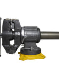 Multipurpose Vise With 5-Inch Wide Jaws Built-In Anvil 360-Degree Rotating Base Reinforced 4-Lug Mount Double Lock Swivel Vise