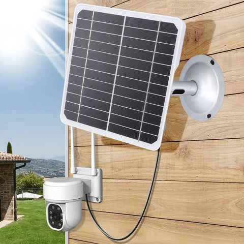 20W Monocrystalline Solar Panel For Fast Charging Cameras And Other Devices With An Adjustable Bracket For Easy Sun Tracking