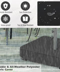 Heavy Duty 200 Lb Umbrella Base With Two Sandbags For Market Patio And Poolside Use, All Weather Cover raining demo