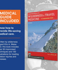 Front view of Adventure Medical Kits Mountain Series Backpacker Medical Kit, blue/orange, 96 pieces