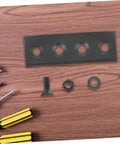 Heavy Duty Sliding Barn Door Hardware Set With Track Connector And Mending Plates In Black Finish on wooden surface