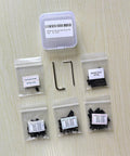Top Shelf Red Dot Sight Screw Kit With M3 M3.5 And M4 Torx Anti Stripping Bolts in clear packaging with assorted screws.