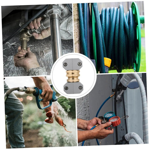 Ditch That Leaking Hose With This Super Solid Garden Hose Repair Kit Featuring Tough Aluminum Alloy Connectors Quick Release Fittings And Durable Weatherproof Adapters To Fix Your Lawn Sprinkler Setup In A Flash. aluminum hose connector kit on hose reel and repair fittings