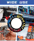 1200 Pcs Cold Shrink Insulated Electrical Wire Connectors Kit With Butt Ring Spade Fork Quick Disconnect Terminals In Red Blue Yellow Color Codes