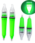 Four Pack Deep Water LED Fishing Light Kit With Beast Mode 360 Degree Green Steady On Glow Waterproof Night Lure Lights image