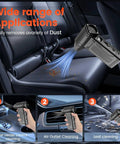 High Power 200000 RPM Electric Air Duster With LED Display And 8 Speed Settings cleaning car interior