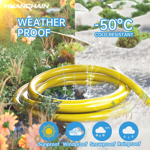 Indoor Outdoor Extension Cord 15 Feet Waterproof All Weather 16 AWG 3 Conductor Flexible Cold Resistant 13A 1625W