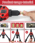 Rivet Nut Tool Kit 14 Inch Hand Riveter With 5 Metric Mandrels Pro Grade usage tutorial steps with demonstration.