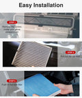 Installation steps for Toyota Cabin Air Filter Replacement For Camry RAV4 Highlander Corolla Sienna Tundra Prius 4Runner Outback Legacy