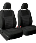 Premium 3D Air Mesh Front Seat Covers Set for Cars, Trucks, and SUVs, Airbag Compatible, Universal Fit, Black, Easy Install View