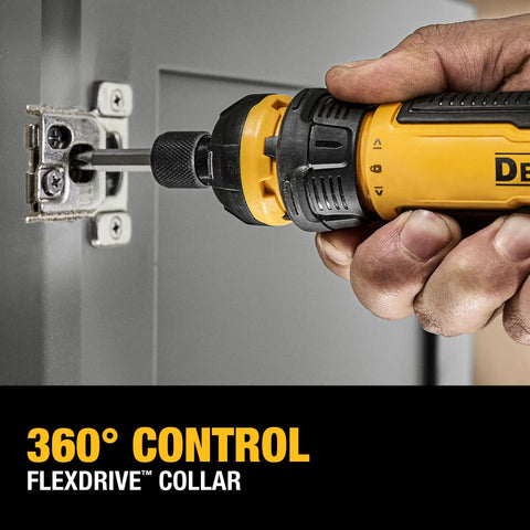 Using Compact Ergonomic 4V USB Rechargeable Cordless Screwdriver With 12 Bit Set LED Light FLEXDRIVE Control for cabinet hinge