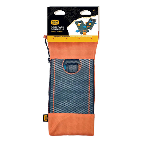 Portable Travel Mini Cornhole Set With Bean Bags Lightweight Nylon Boards in carry case for outdoor fun