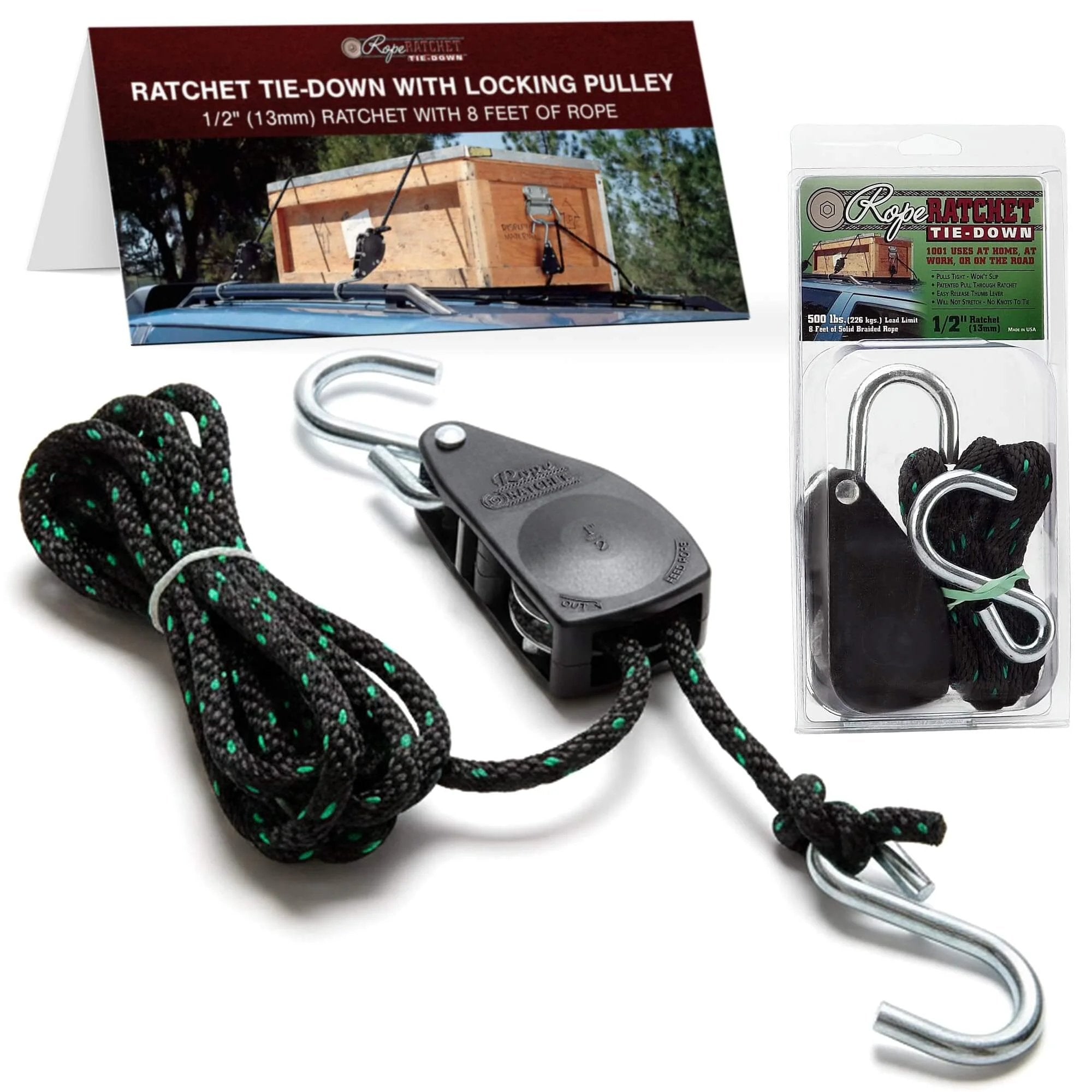Heavy-Duty Adjustable Rope Ratchet 500lb | Strong & Reliable
