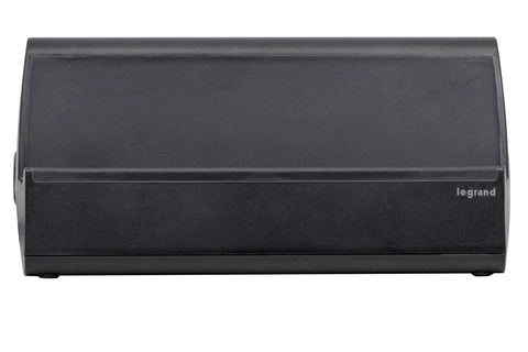 Kickstart Your Workspace Game With This Solid Three Outlet Power Strip And Dual Usb Charging Station with sturdy black design.