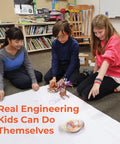 Children building circuits with Epic STEM Kit For Kids Aged 8 To 10 Build Robots Tinker Circuits And Engineer With Motors Wood Parts