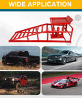 Red Hydraulic Car Ramps 5 Ton Heavy Duty Steel Car Lift Ramps With Hydraulic Jack for various car repairs, showing wide application