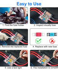 Step-by-step guide for using 18 Piece Midi Fuse Kit With 30A To 175A High Current Automotive Fuses For Car, Truck, RV, Marine, Boat And Solar System, Copper Plated 12V 58V Nylon Body Fuses All In One Set