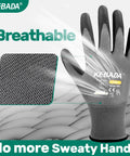 W1 PU Coated Work Gloves For Men And Women With Superior Grip And Touchscreen Compatibility All Day Comfort Breathable Safety Gloves For Warehouse Construction And Gardening 12 Pairs Gray X Large