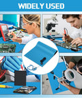 Anti Static Mat Kit With Heat Resistant ESD Mats Pro Grade Wrist Strap Grounding Cord And Soldering Table Pad in use for electronics repair