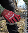 Cut Resistant Nitrile Coated Work Gloves with Firm Grip ANSI A4 Palm Dip used in outdoor wire cutting