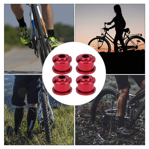 10 Piece BMX Chainring Bolts Set CNC Aluminum Alloy Bolts And Nuts For Single Speed Crankset Replacement Parts in red finish