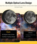 Comparison of 58° multi-coated and 50° uncoated eyepieces in a 25mm Wide Angle Planetary Eyepiece For 1.25 Inch Telescopes.