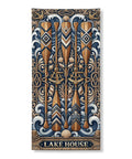 Beachy Coastal Door Cover Banner 36x72 Inches For Indoor Outdoor Use Rustic Ocean Theme Front Door Decor Fade Resistant