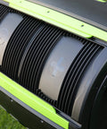 Front view of Two Stage 65 Gallon Compost Tumbler With Large Double Doors And Open Frame For Easy Unloading Includes A Compost Cart