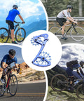 High-Performance Ceramic Bearing Guide Pulley For 11/12 Speed Derailleur, Aluminum Alloy Cage, 1x Drivetrain Upgrade, Low Friction, Durable Construction, Slick Shifts, Handles Up To 50T Cassette, Beefed-Up Performance Boost For Mountain on mountain and road bikes