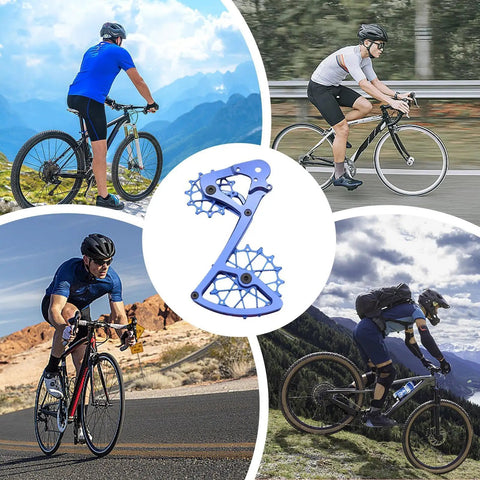 High-Performance Ceramic Bearing Guide Pulley For 11/12 Speed Derailleur, Aluminum Alloy Cage, 1x Drivetrain Upgrade, Low Friction, Durable Construction, Slick Shifts, Handles Up To 50T Cassette, Beefed-Up Performance Boost For Mountain on mountain and road bikes