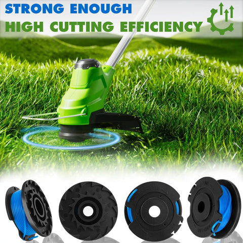 Replacement Spool For Weed Eater String 0.065 Inch 16 Ft Auto Feed Line For Cordless Trimmers Compatible With Greenworks 24V Models