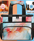 Marble Design Insulated Picnic Backpack Lunch Bag For Women And Men, Ultra Spacious Cooler Backpack For Picnics, Beach, Work