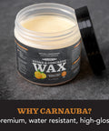 Container of stone and concrete wax for Natural Stone Daily Cleaner And Wax Care Kit For Soapstone Slate And Concrete Surfaces