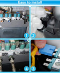 Water Inlet Valve Assembly for Washer Replacement Upgrade 5 Solenoid Leak Proof Two Threaded Ports installation steps