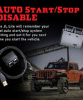 Tazer JL JT Lite Programmer For Jeep Wrangler JL And Gladiator JT Easy Plug In Tuner To Adjust Tire Size Gear Ratio TPMS Speedometer Axle Settings And More For 2018 To 2026 Jeep JL Gladiator JT auto start/stop disable module with USB cable