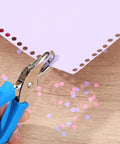 Using 12 Piece Handheld One Quarter Inch Hole Punch Set With Grip Handles For Do It Yourself Crafters Scrapbookers Card Makers