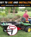 Magnetic Hitch Pin For Trailers And Mowers One Half Inch Heavy Duty Gate Pin With Strong Magnet For Lawn Tractors ATVs